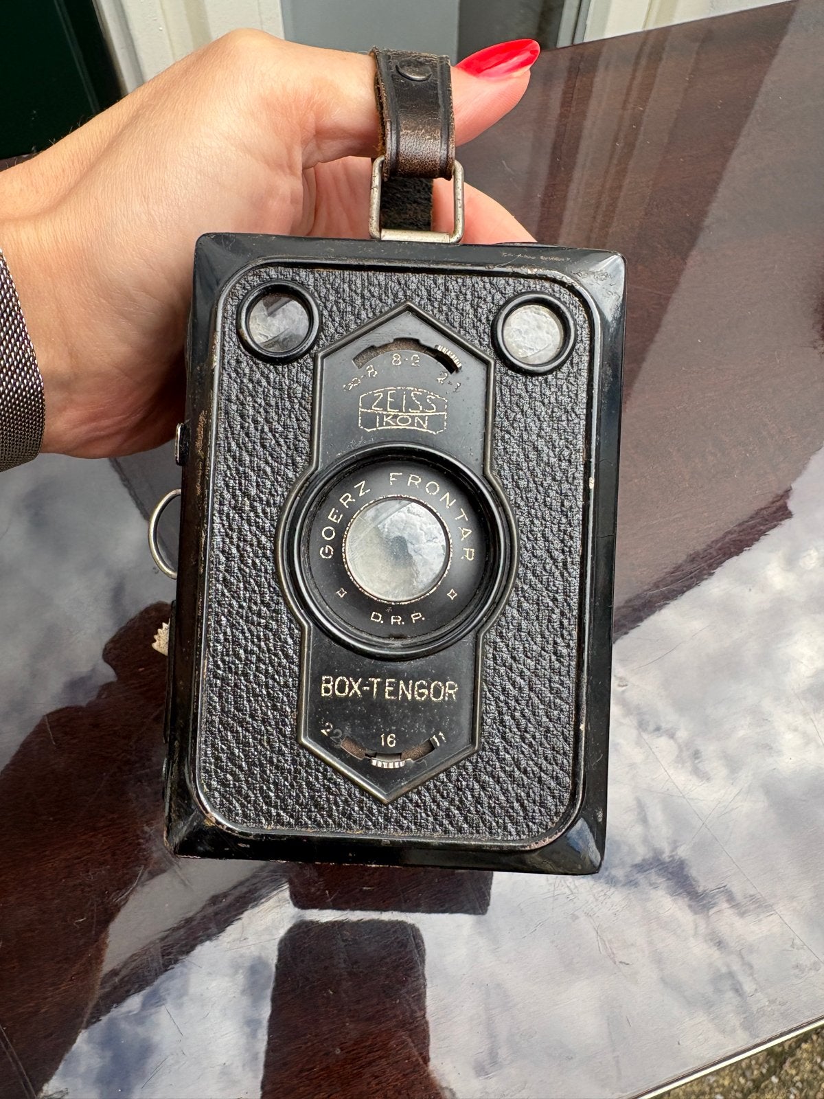 Vintage Zeiss Ikon Goerz Box-Tengor Boxcamera, Ophalen of Verzenden, Gebruikt, Compact, Overige Merken