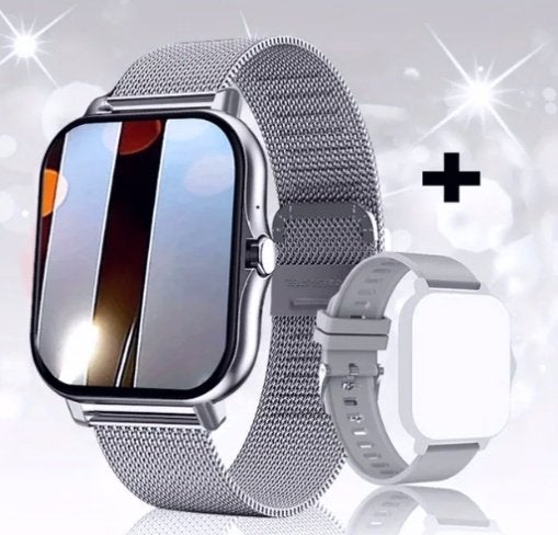 SmartWatch zilver - nieuw, Nieuw, Ophalen of Verzenden, Waterdicht, Conditie