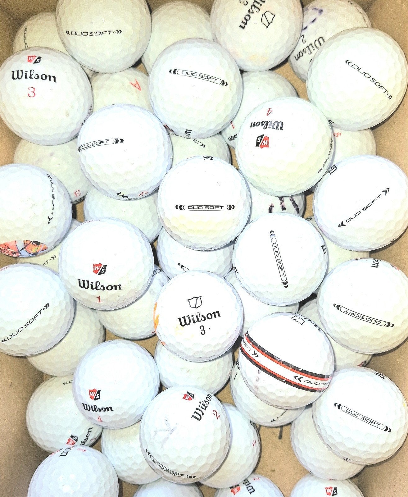 50 Wilson Staff Duo Soft golfballen, Ophalen of Verzenden, Bal(len)