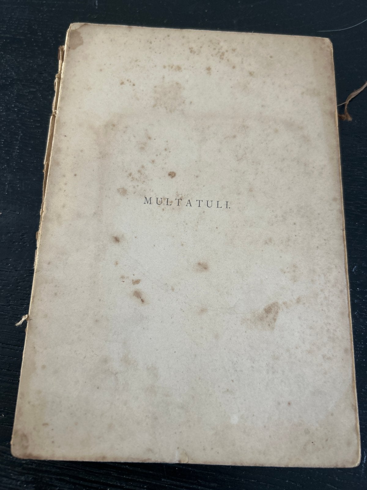 Multatuli door A.J. - Uitgave van J.C. Loman Jr. 1891, Antiek en Kunst, Ophalen of Verzenden