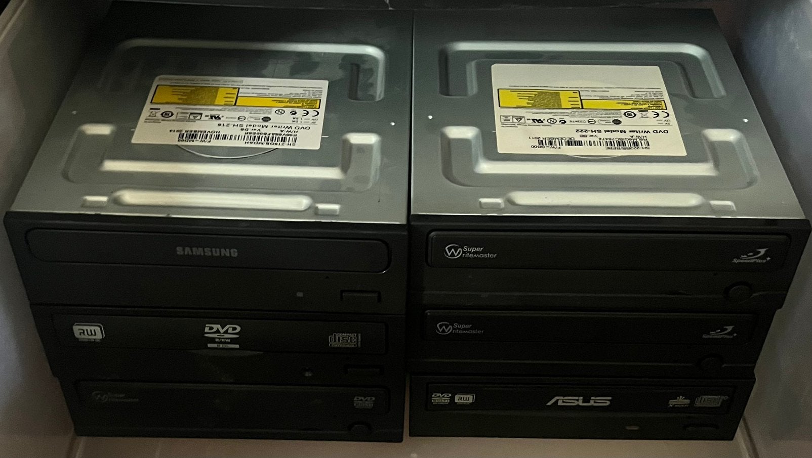 Diverse CD-ROM, DVD-ROM drives en branders, Ophalen, Intern, Gebruikt, Windows