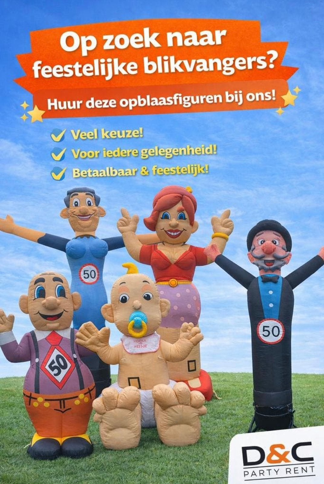 Sarah, abraham of baby pop TE HUUR, Ophalen, Nieuw, Abraham of Sarah