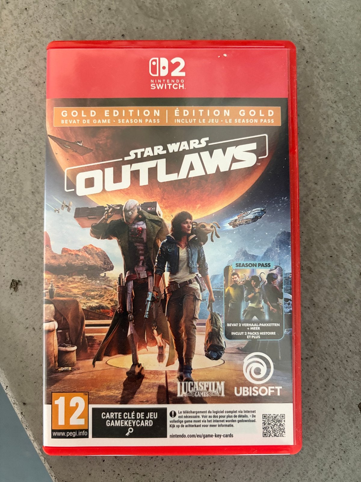 Star Wars Outlaws Gold Edition - Nintendo Switch 2, Online, 1 speler, Zo goed als nieuw, Vanaf 12 jaar