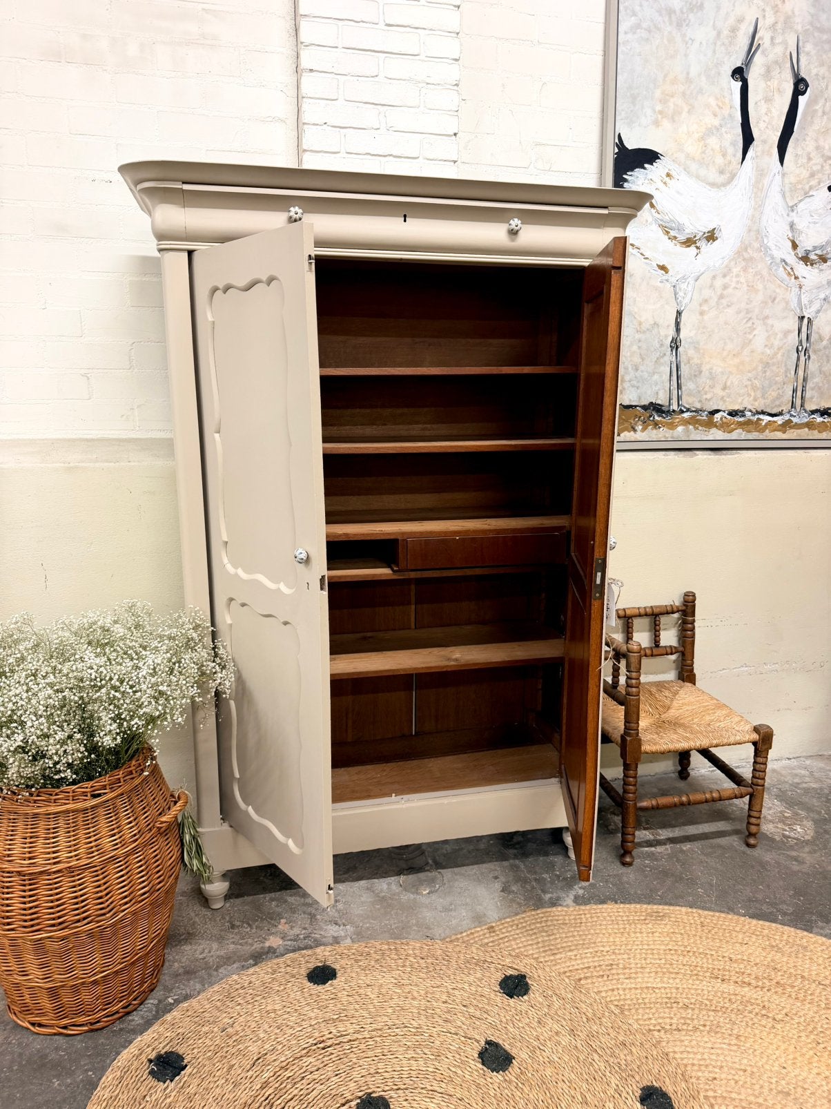 Foto 8 van Biedermeier meidenkast linnenkast kledingkast buffetkast