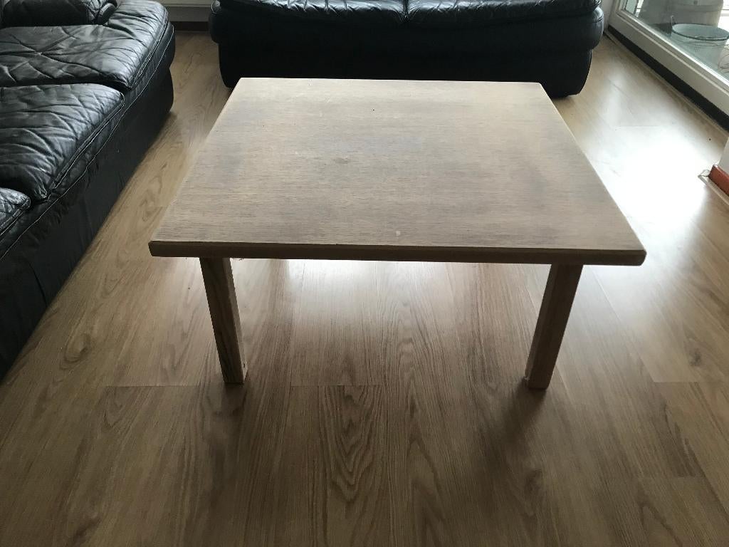 Hoektafel, Huis en Inrichting, Tafels | Salontafels, Ophalen, Gebruikt, 50 tot 100 cm, Vierkant