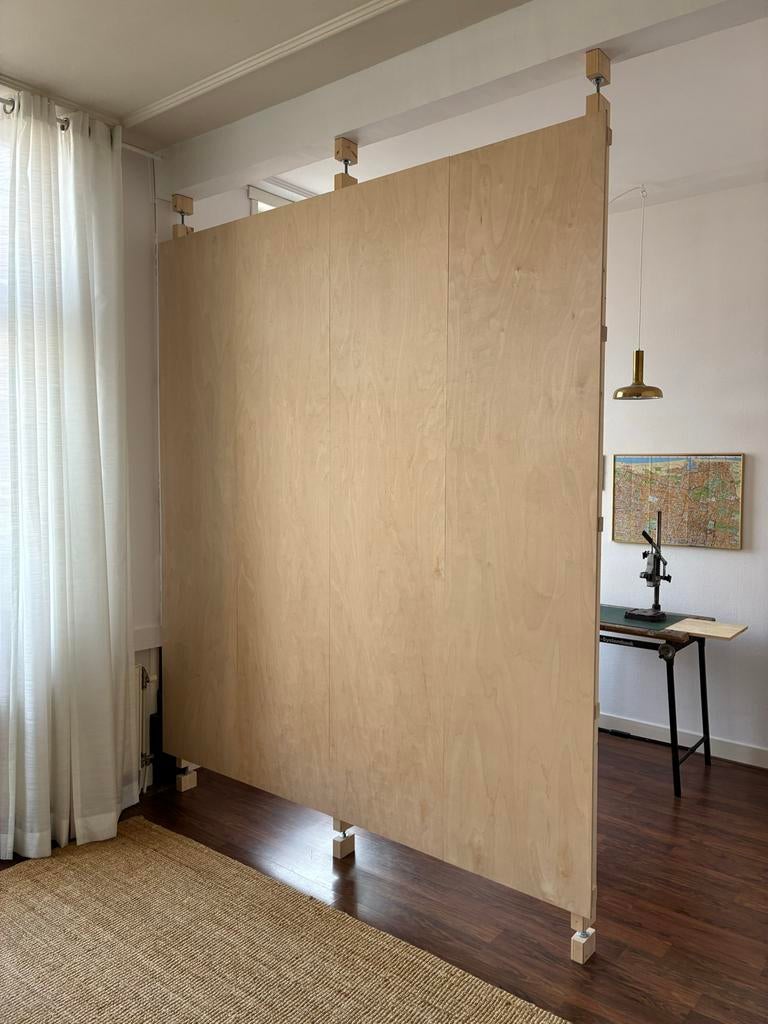 Houten kamerscherm / room divider, Huis en Inrichting, Woonaccessoires | Kamerschermen, Ophalen, Zo goed als nieuw