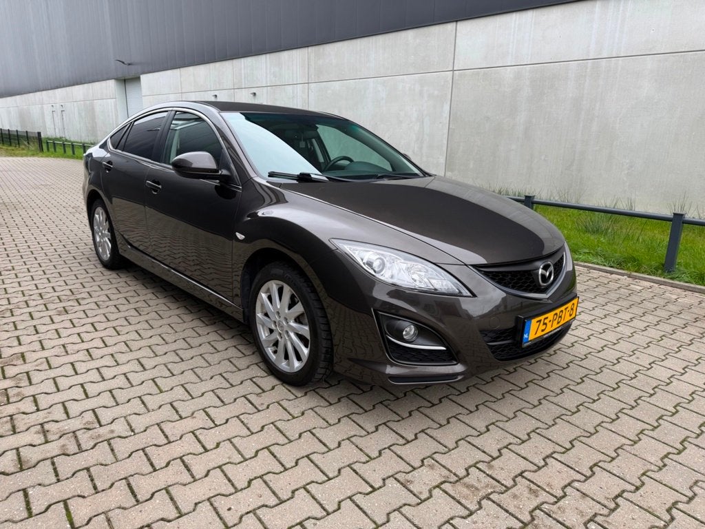 Mazda 6 1.8 TS | Origineel NL| 2e Eigenaar |NAP, Auto's, Voorwielaandrijving, Gebruikt, Zwart, 4 cilinders