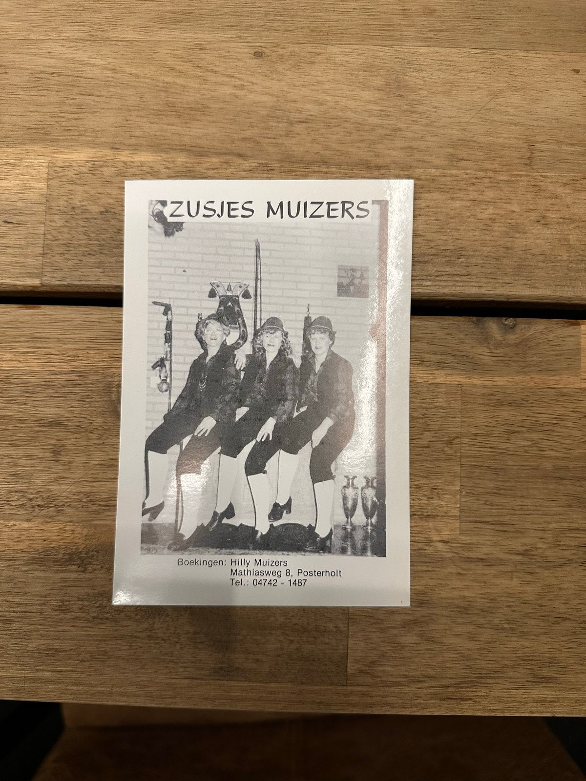 Zusjes Muizers - ansichtkaart, Cd's en Dvd's, Vinyl Singles, Ophalen of Verzenden, Zo goed als nieuw
