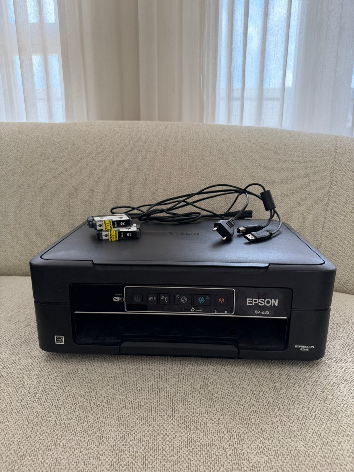 EPSON XP-235 All-in-One Printer Zwart met WiFi, Ophalen, Zo goed als nieuw