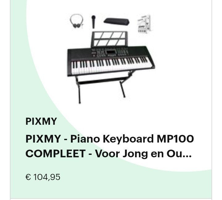 Mooie piano keyboard, Muziek en Instrumenten, Keyboards, Ophalen, Zo goed als nieuw, 61 toetsen, Overige merken
