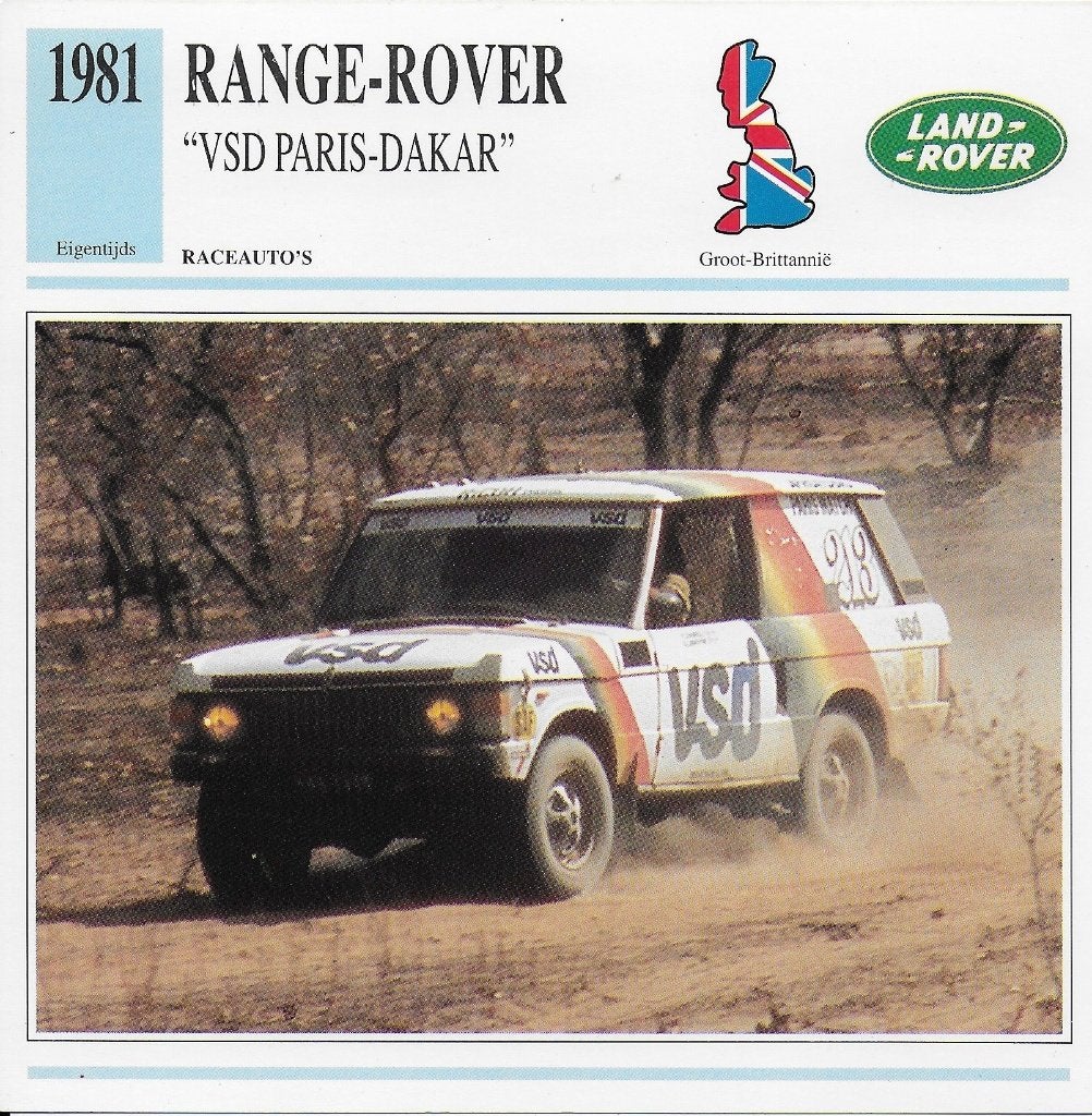 Ma636 autokaart range rover ( 1981 ), Ophalen of Verzenden, Zo goed als nieuw, Auto's