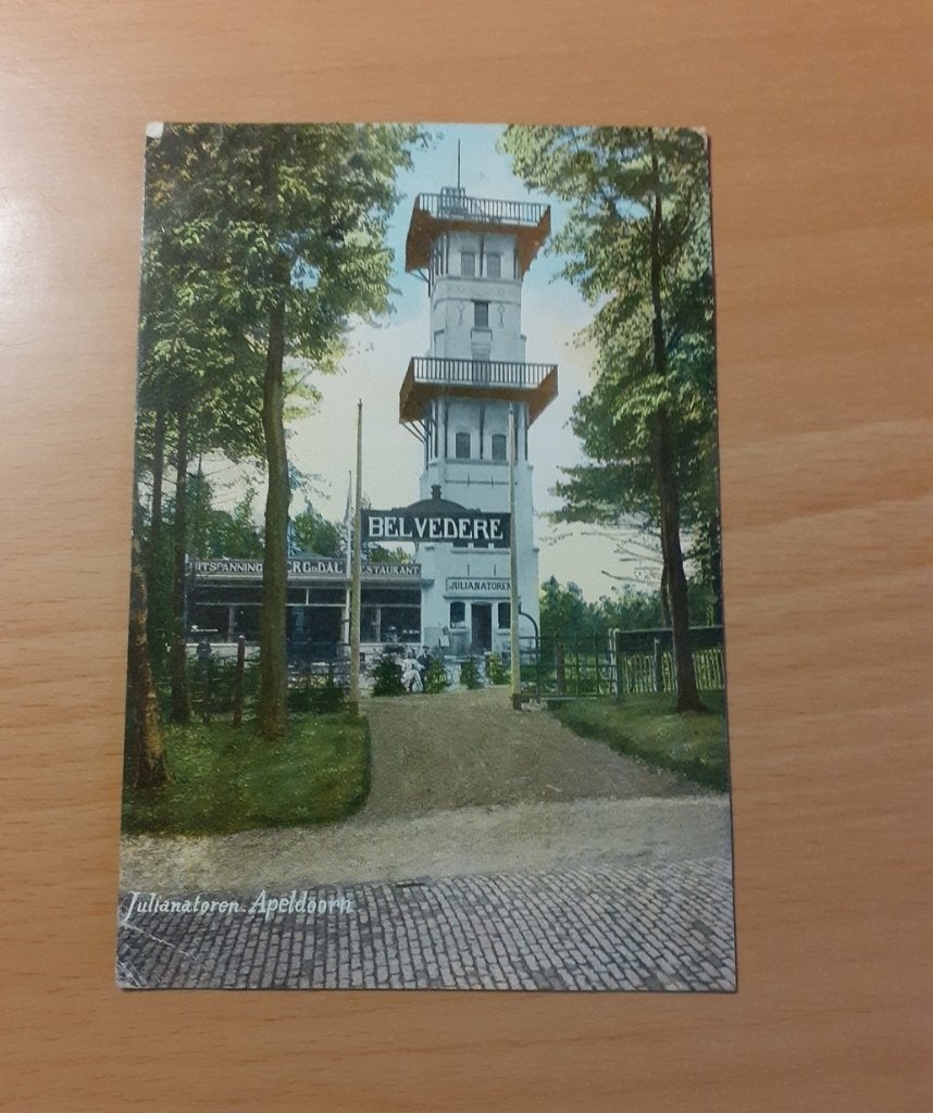 Apeldoorn 1914  Julianatoren verzonden  militair, Ophalen of Verzenden, Voor 1920, Gelopen, Gelderland