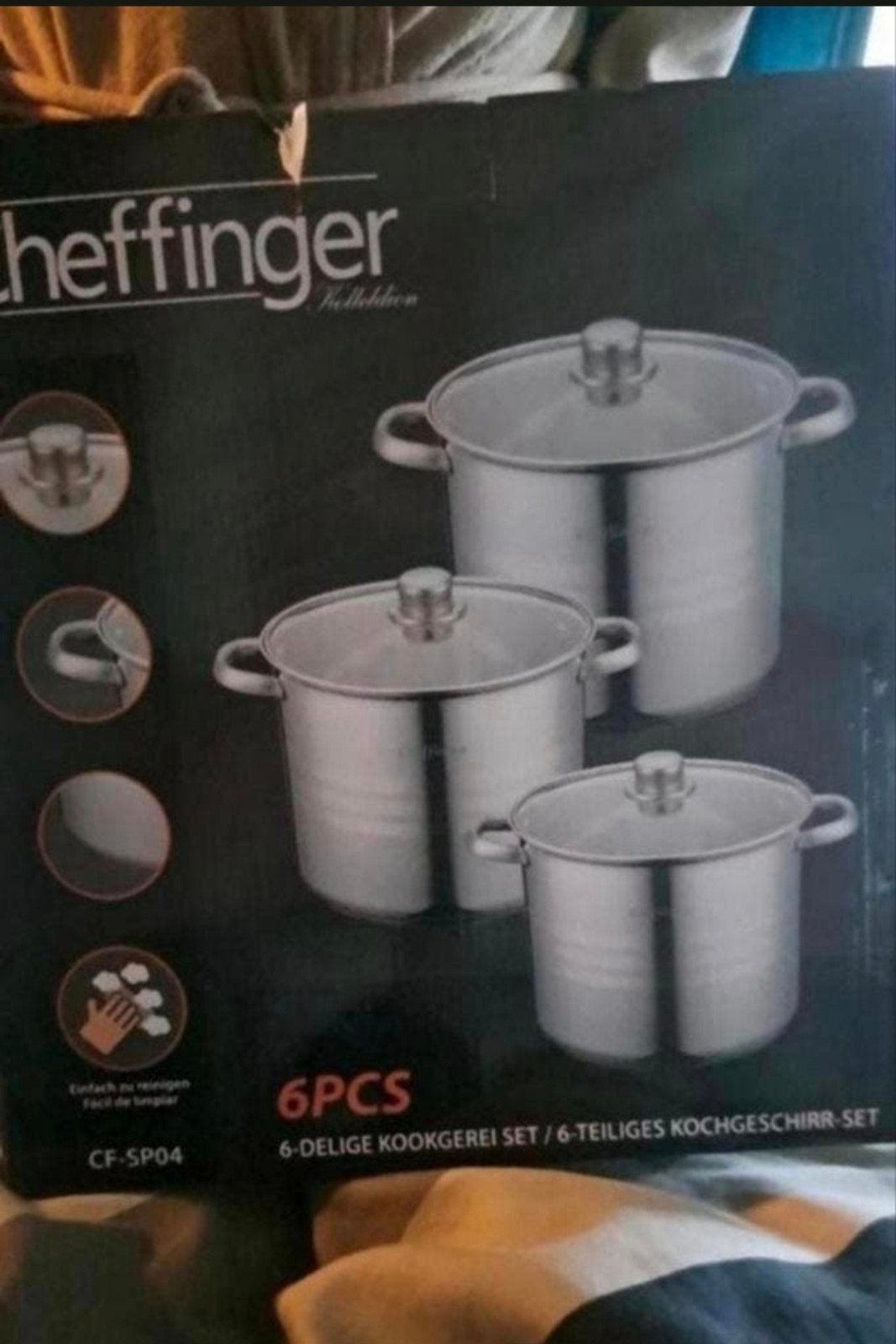 Cheffinger  Soeppannen - 12/14/16.5 Liter - Nieuw, Ophalen of Verzenden, Nieuw, Rvs, Pannenset