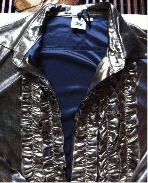 Carnaval Heren jas party mt XL brons/goud kleur, Maat 56/58 (XL), Ophalen of Verzenden, Zo goed als nieuw, Kleding