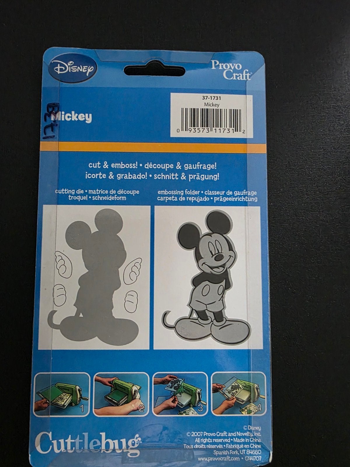 Cuttlebug Provocraft Snij- & Embossingmal Mickey Mouse NIEUW, Ophalen of Verzenden