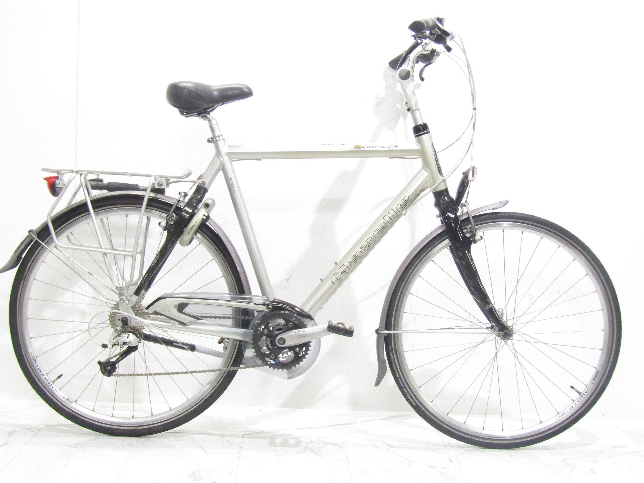 Gazelle Lausanne grijs heren 61cm 28inch, 61 tot 65 cm, Gebruikt, Gazelle, Versnellingen