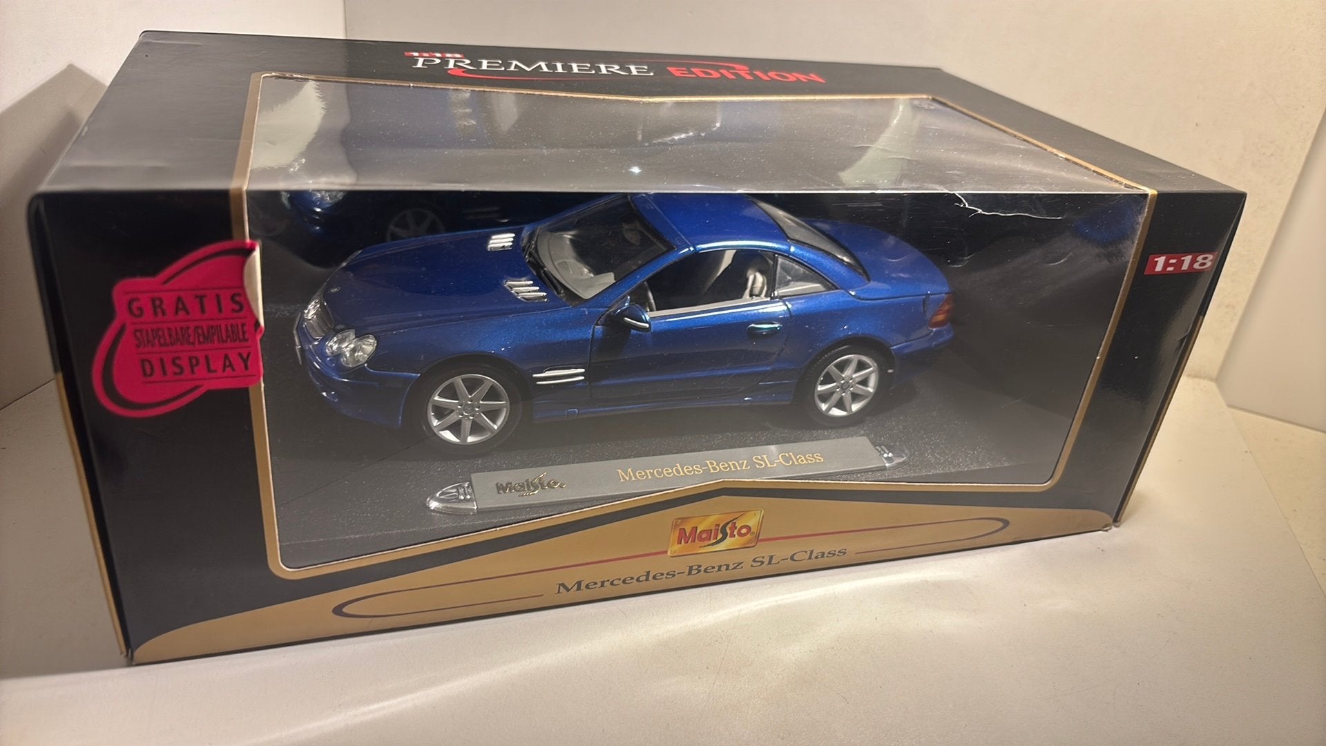 Mercedes benz sl class maisto 1.18, Hobby en Vrije tijd, Maisto, Ophalen of Verzenden, A, A