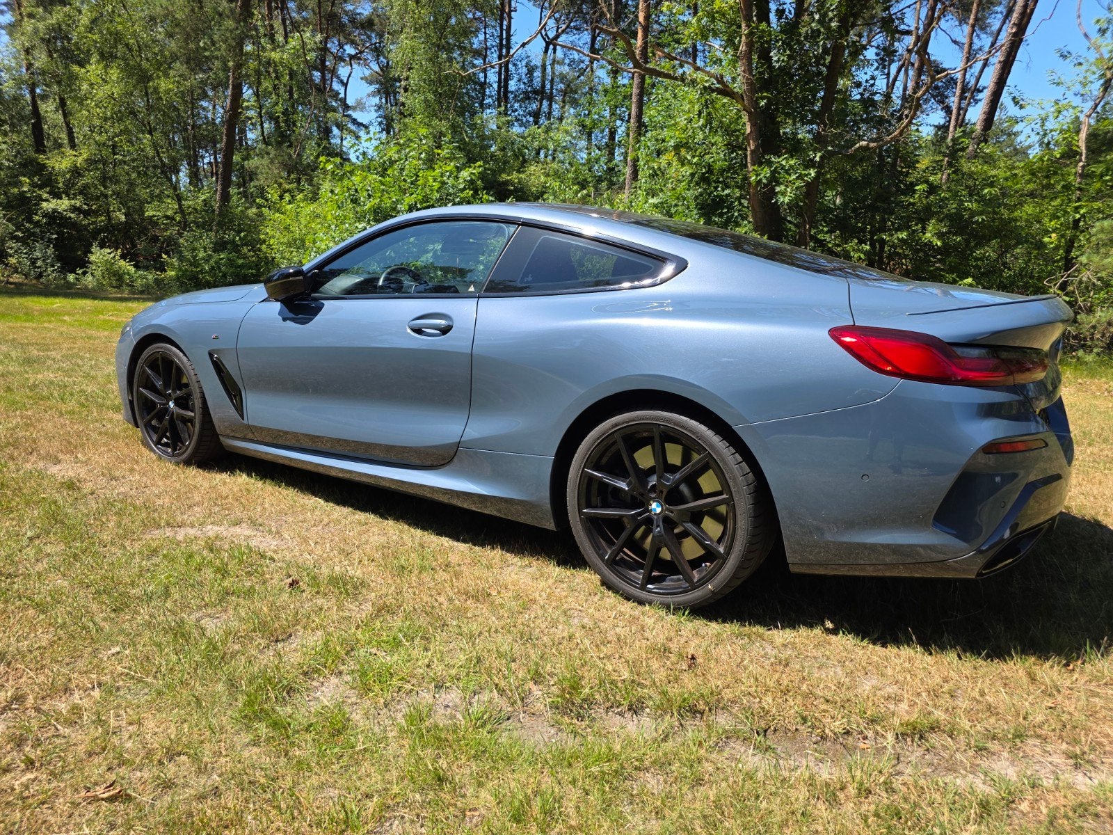 BMW 8-Serie 840i 340pk Aut 2019 Blauw, Auto's, BMW, Automaat, Achterwielaandrijving, Zwart, Leder