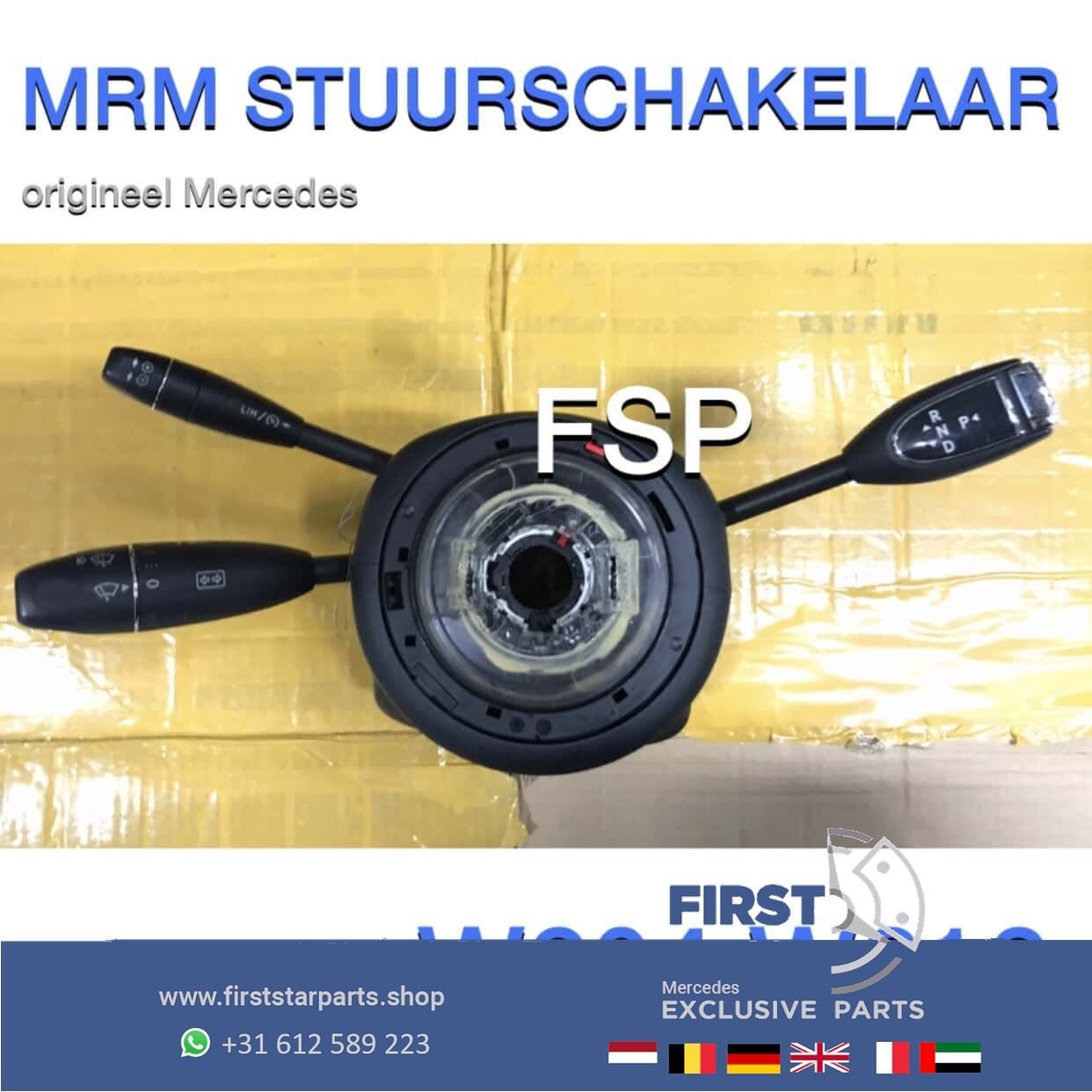 W204 W212 stuurkolom schakelaar MRM Mercedes C E Klasse 2007, Gebruikt, -, Ophalen of Verzenden, -
