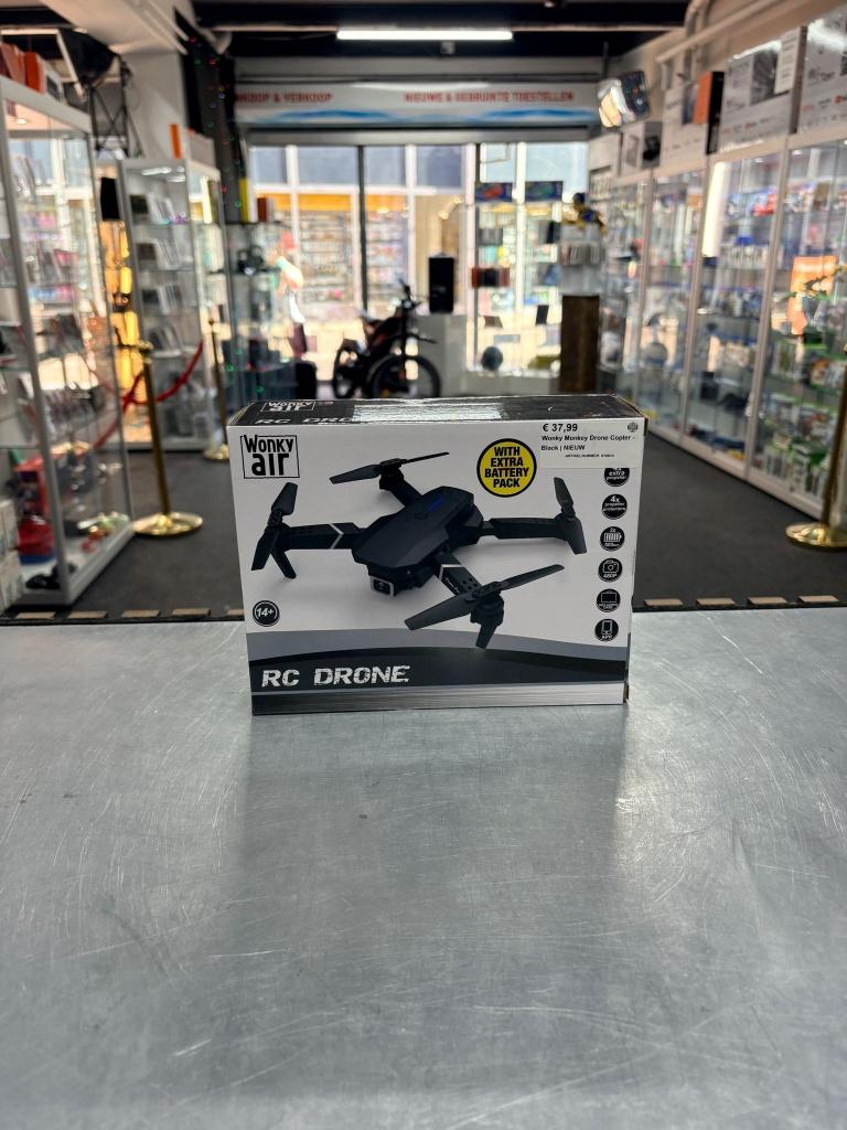 Wonky Monkey Drone Copter - Black | NIEUW, ., Nieuw, Ophalen of Verzenden, .