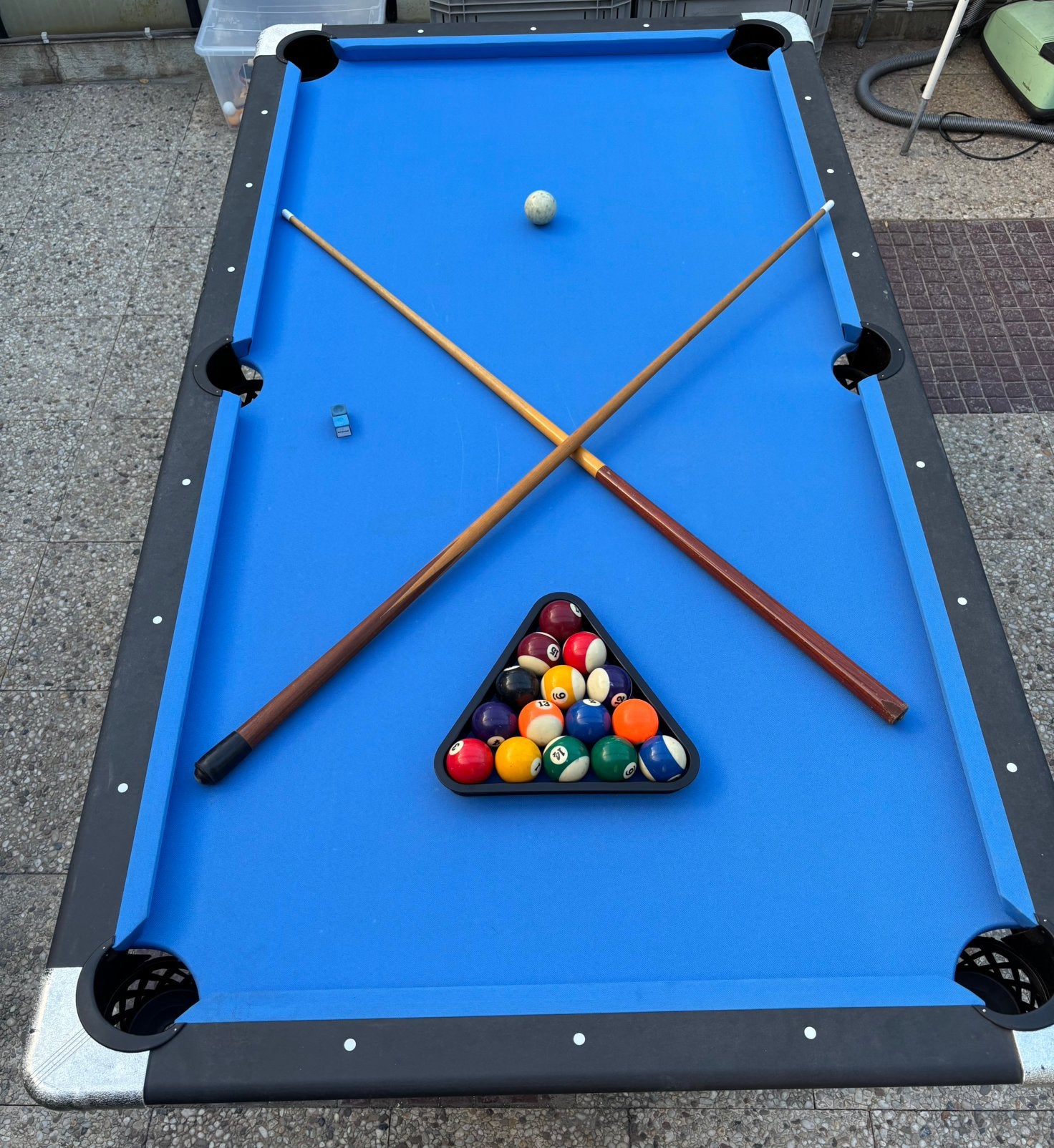 Pooltafel Buffalo 7ft 213x113x80cm incl toebehoren, Ophalen, Gebruikt, Pooltafel, Nvt