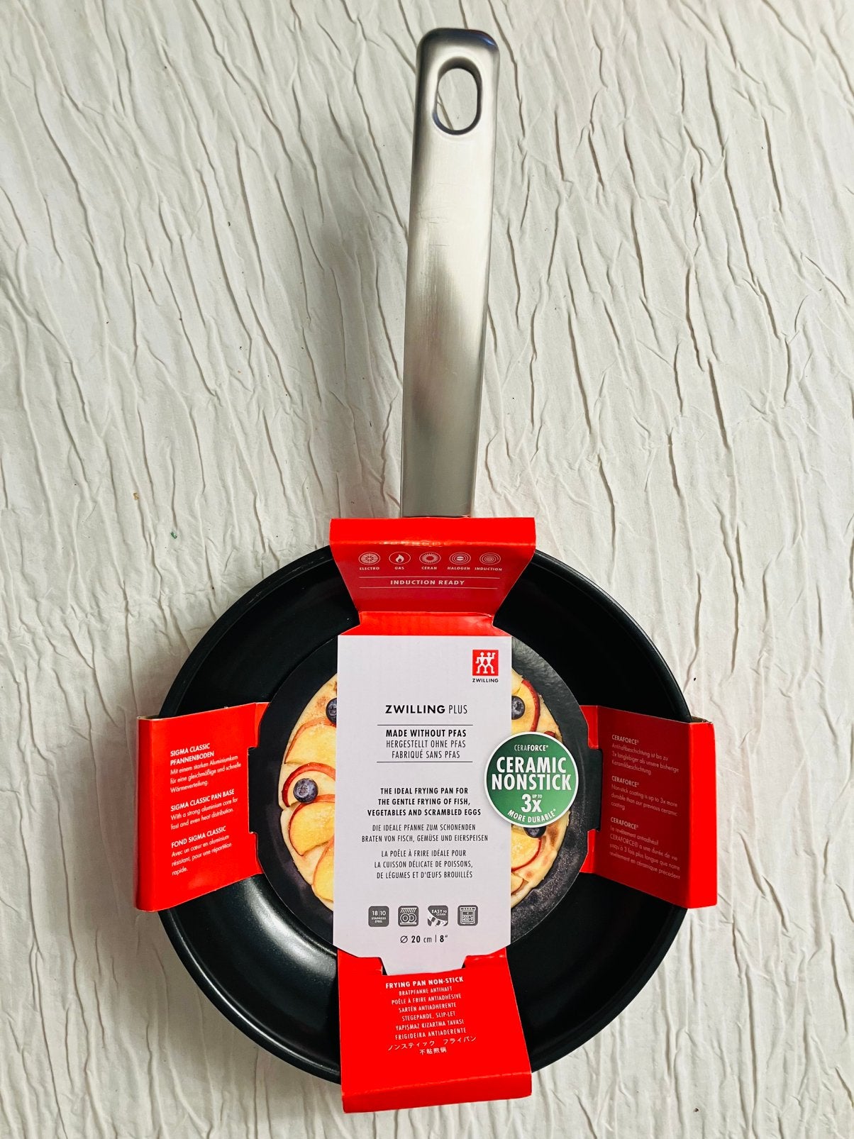 ZWILLING Koekenpan 20cm Diameter, PFAS- vrij  NIEUW, Koekenpan, Nieuw, Ophalen of Verzenden, Geschikt voor inductie