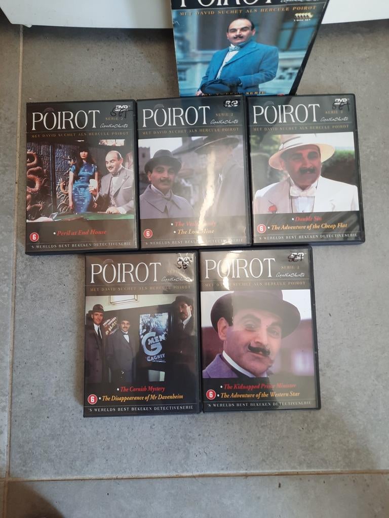 5 Dvd collectie serie 2  box  hercule poirot, Alle leeftijden, Ophalen of Verzenden, Gebruikt, Boxset