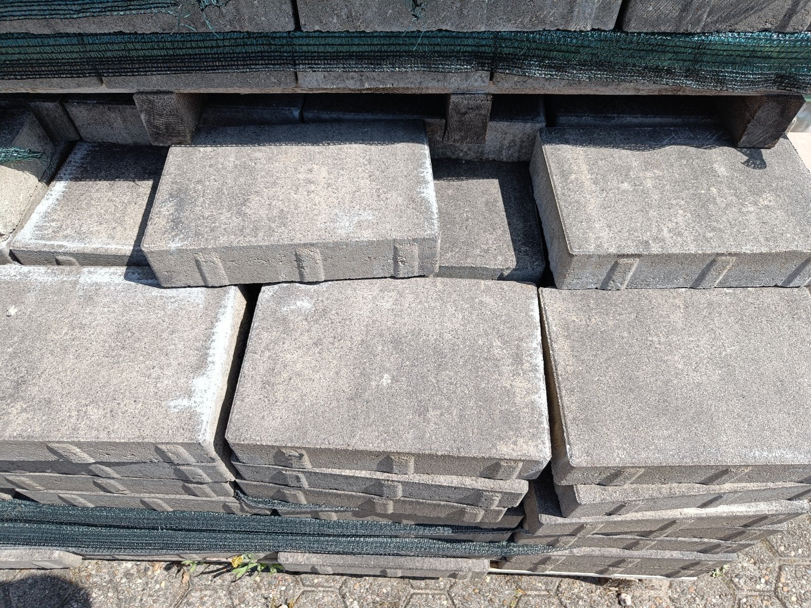 betonstenen afm 30x20x6,  11,52 m2, Tuin en Terras, Tegels en Klinkers, Ophalen, Overige typen, Nieuw, 10 m² of meer