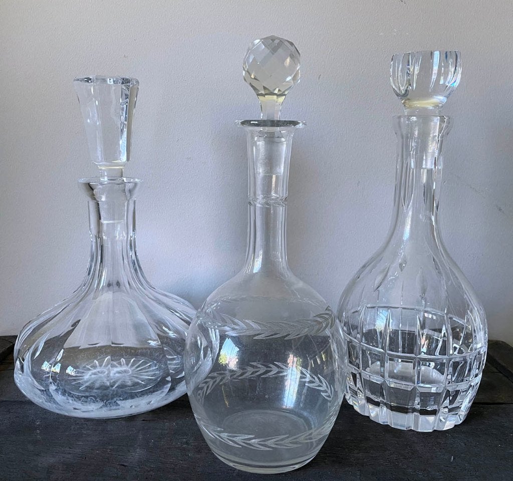 3 Flinke Zware Drank Karaffen voor 1 leuk prijsje, Ophalen