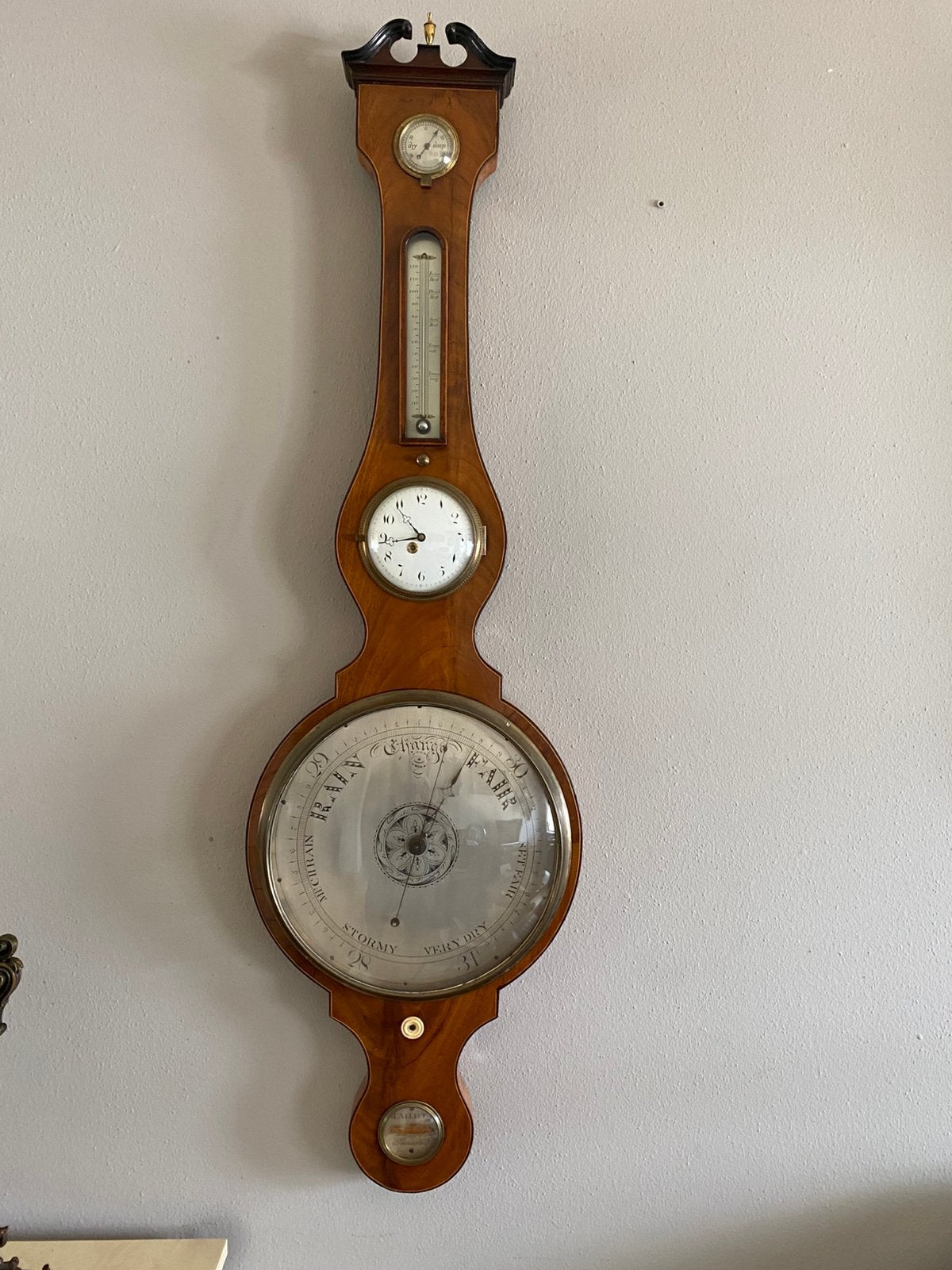 Antieke McAllister Barometer-Hygrometer-Thermometer, Ophalen of Verzenden