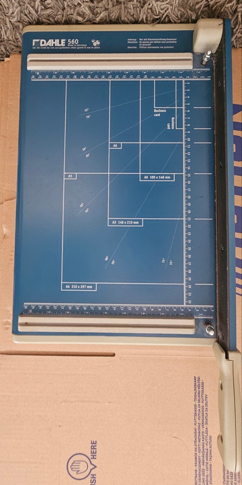 Dahle 560 Papiersnijder - Nauwkeurig snijden, Ophalen, Gebruikt