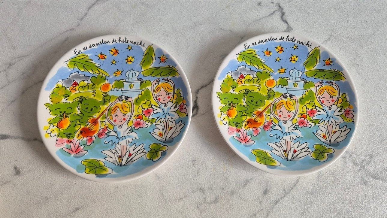 Blond Amsterdam Gebaksbordjes - Set van 7, Huis en Inrichting, Keuken | Servies, Ophalen, Blond Amsterdam, Zo goed als nieuw, Bord(en)