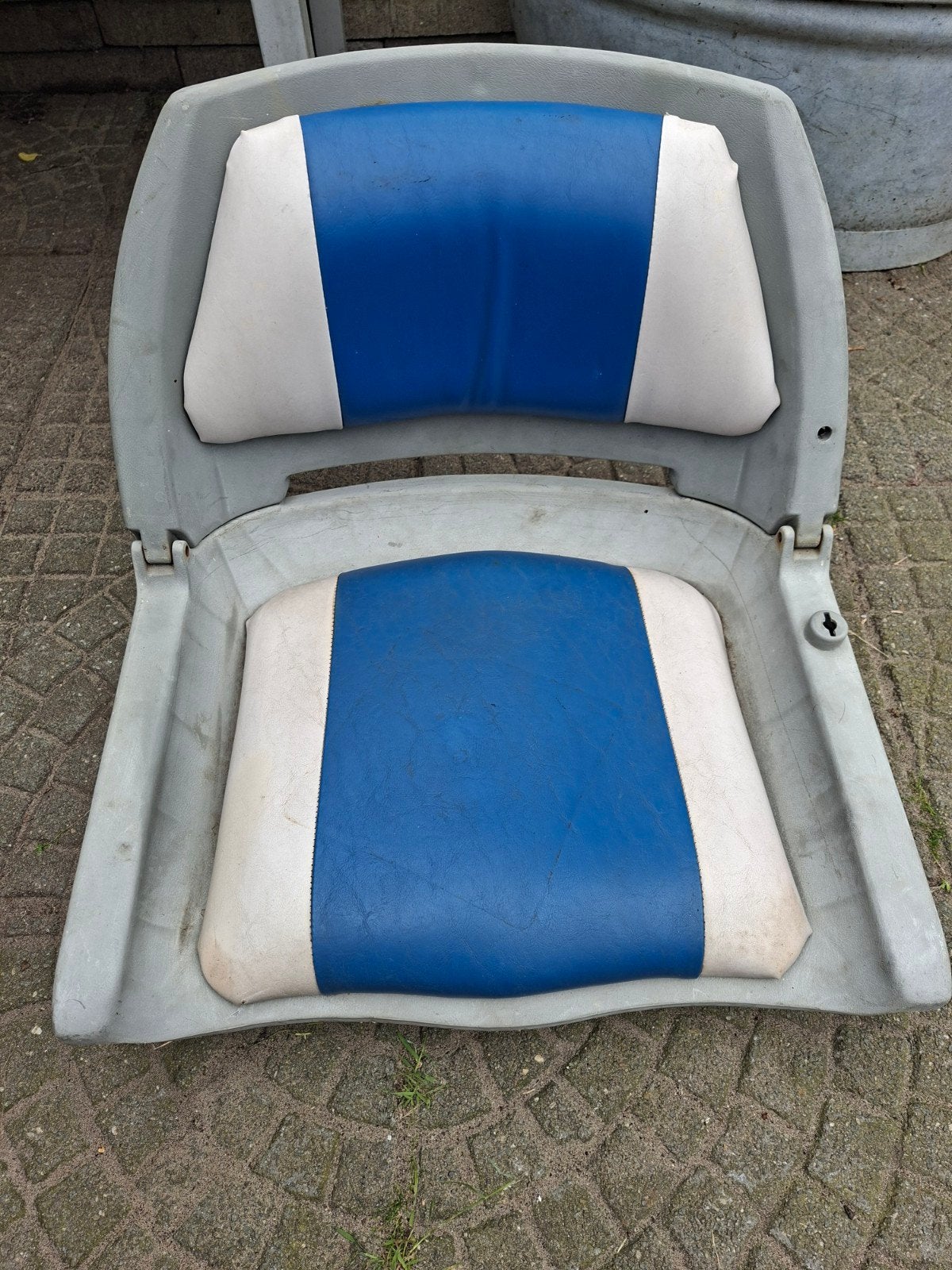 Draaibaar bootstoeltje met kussens - Gebruikt, Ophalen, Gebruikt, Interieur en Kussens
