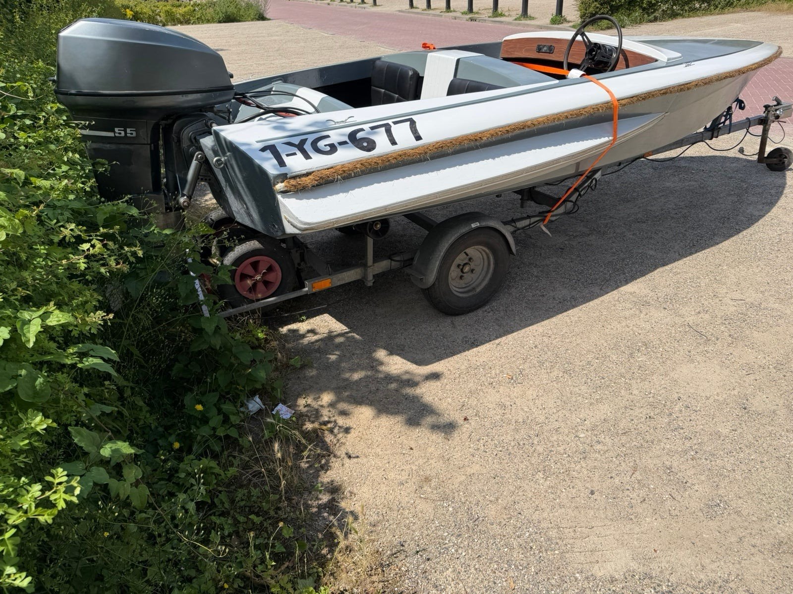 Speedboot 55pk yamaha incl trailer, Ophalen