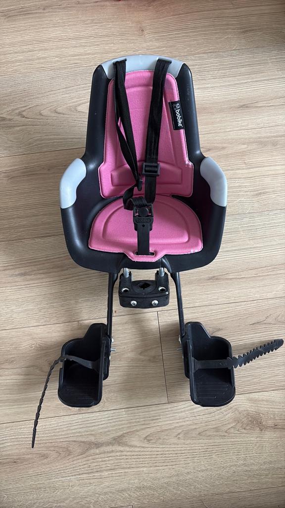 Fietsstoeltje voor, Bobike, roze incl. windscherm, Ophalen, Zo goed als nieuw