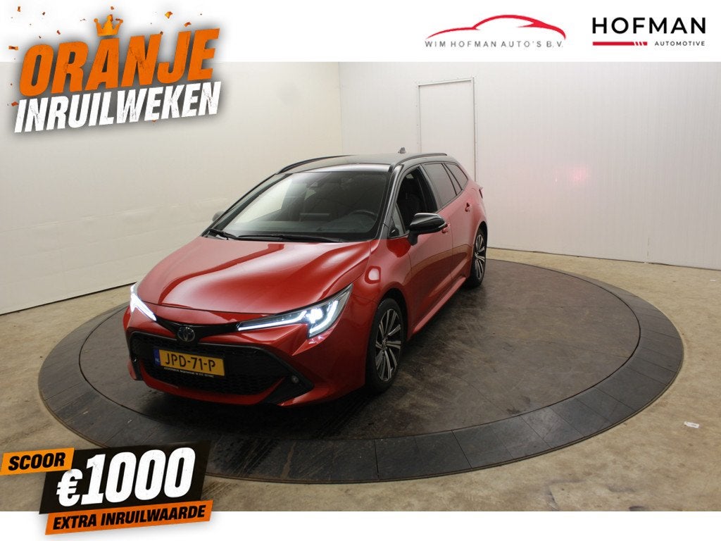 Toyota Corolla 1.8 Hybrid Premium Head-Up Virtual EL aKlep B, Auto's, Toyota, Bedrijf, Te koop, Corolla, ABS, Achteruitrijcamera