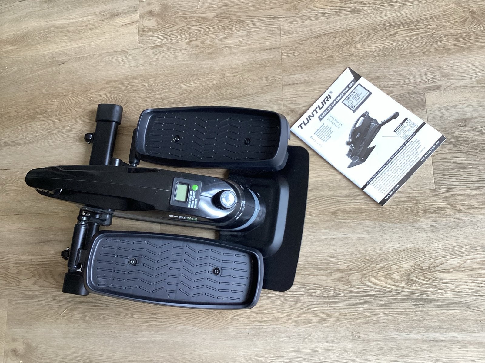 Tunturi Cardo Fit mini fietstrainer - traptrainer onder buro, Overige typen, Ophalen of Verzenden, Zo goed als nieuw, Metaal