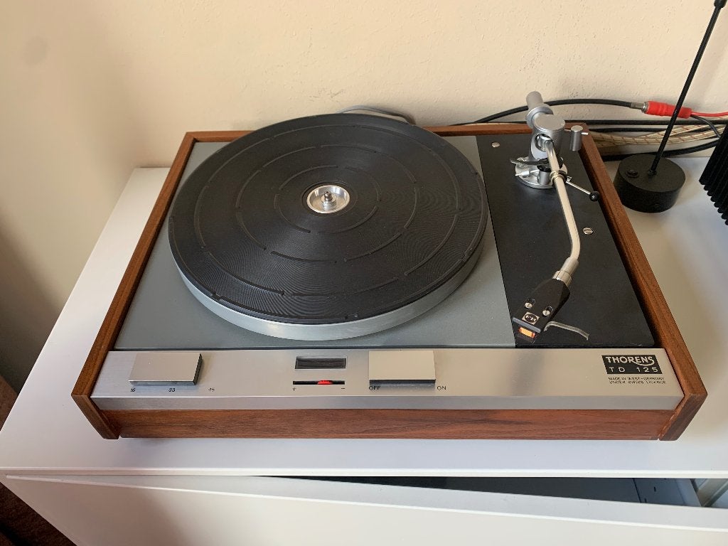 Thorens td 125 MK I met Fidelty Research FR 24, Ophalen, Refurbished, Platenspeler, Thorens