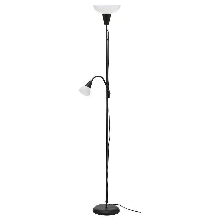 2x IKEA TÅGARP staande lamp met leeslamp - samen €10, Ophalen, Zo goed als nieuw, Metaal, 150 tot 200 cm