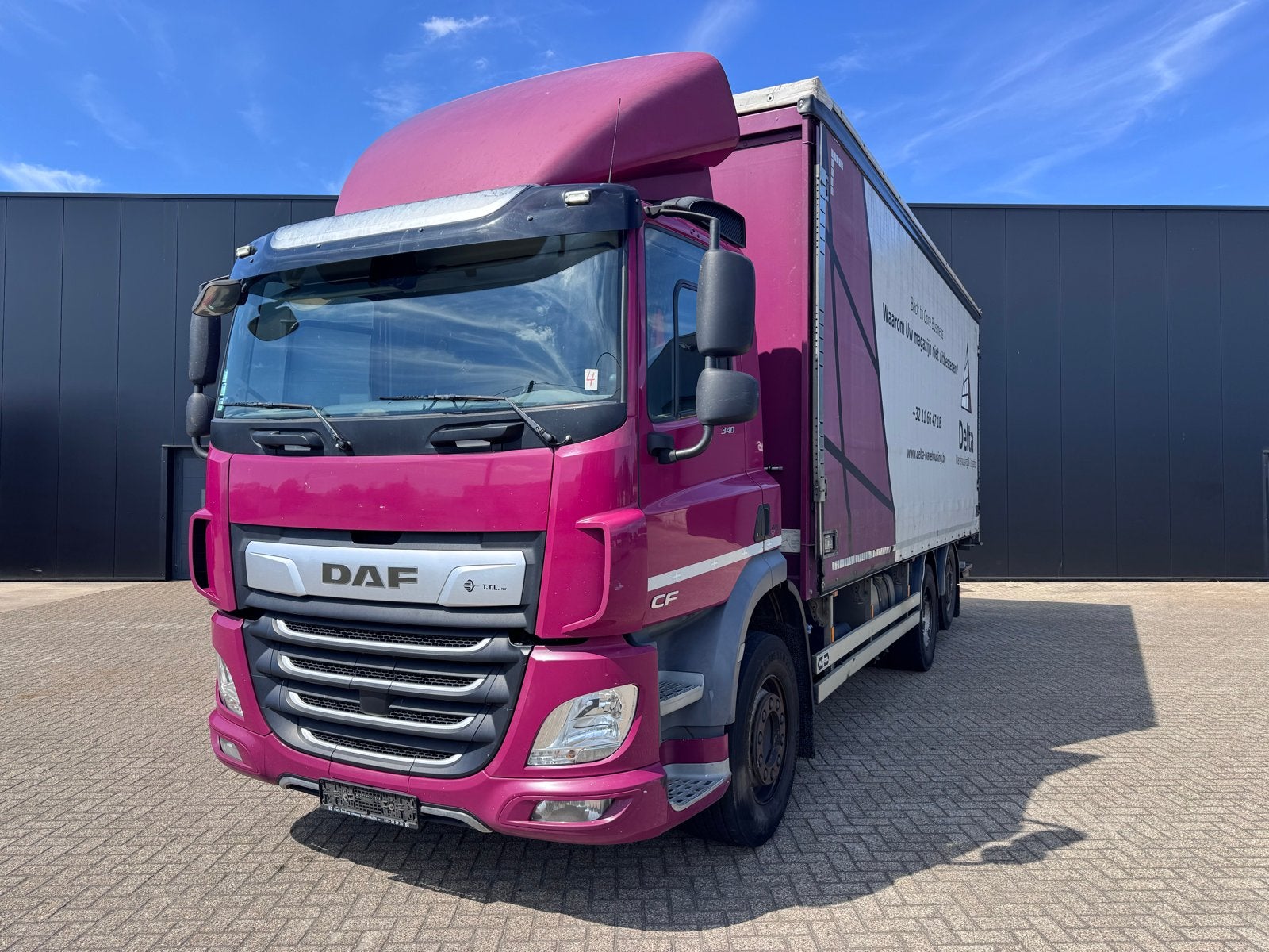 Daf cf340 dubbel as schuifzeil en lift euro 6, Automaat, Euro 6, Diesel, Particulier