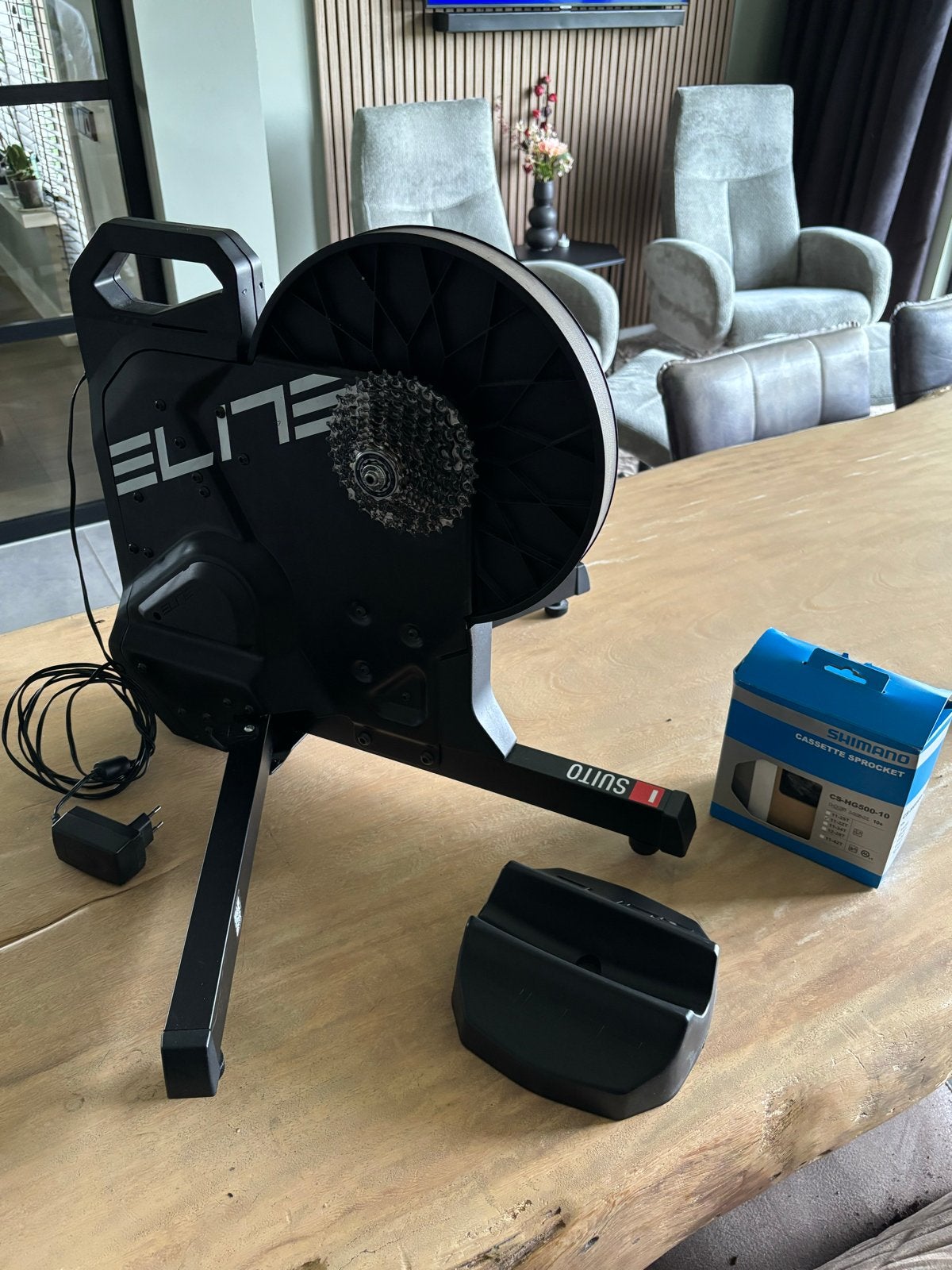 Elite Suito fietstrainer met Shimano 10 en 11 cassette, Ophalen of Verzenden, Zo goed als nieuw, Overige typen