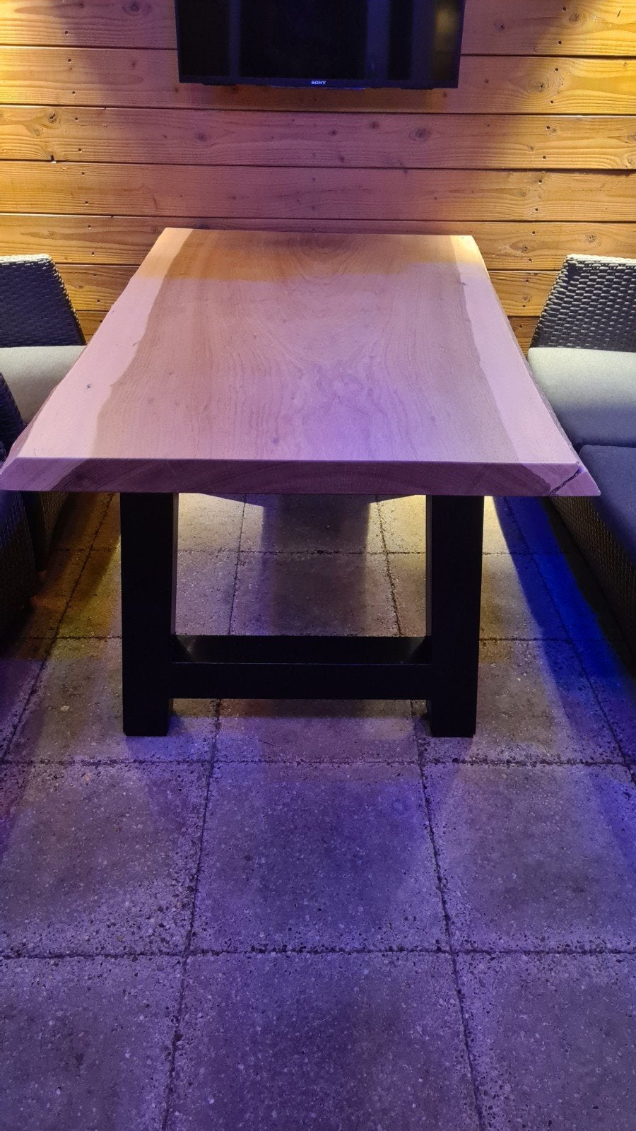 prachtige boomstam tafel in prijs gedaald!, Ophalen, Nieuw, Rechthoekig, Hout