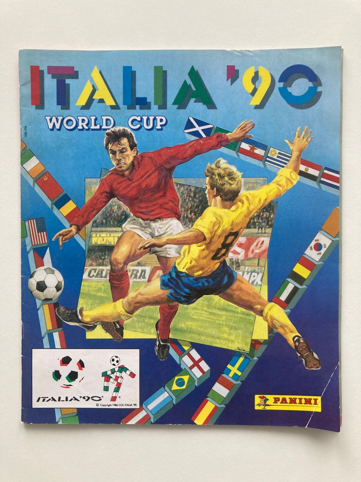 Panini Italia 90 - WK 1990 - Officiële Herdruk, Ophalen of Verzenden, Gebruikt, Buitenlandse clubs, Poster, Plaatje of Sticker