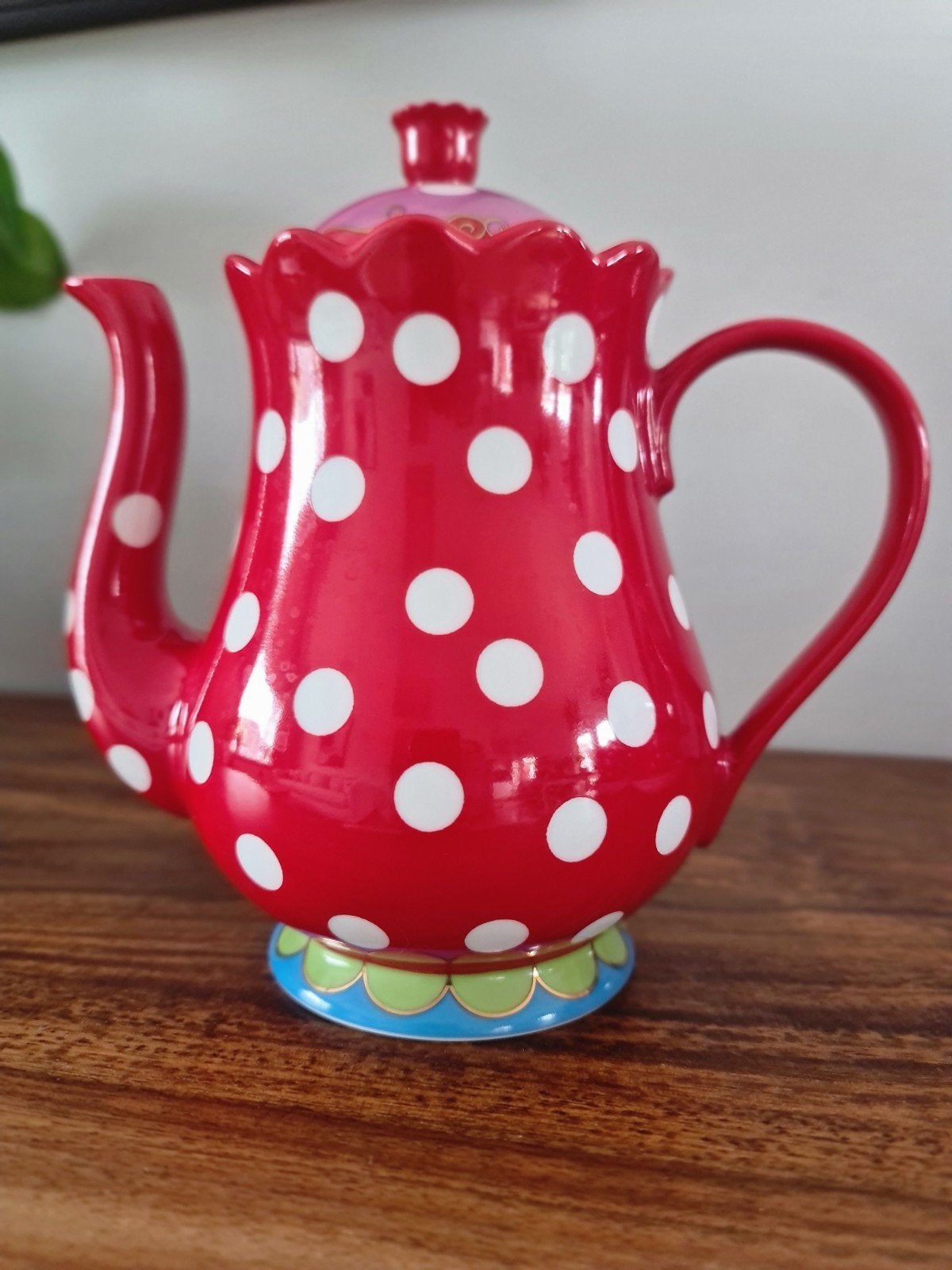 Nieuw Oilily rode theepot met stippen Limited Edition, Huis en Inrichting, Keuken | Servies, Keramiek, Nieuw, Ophalen of Verzenden