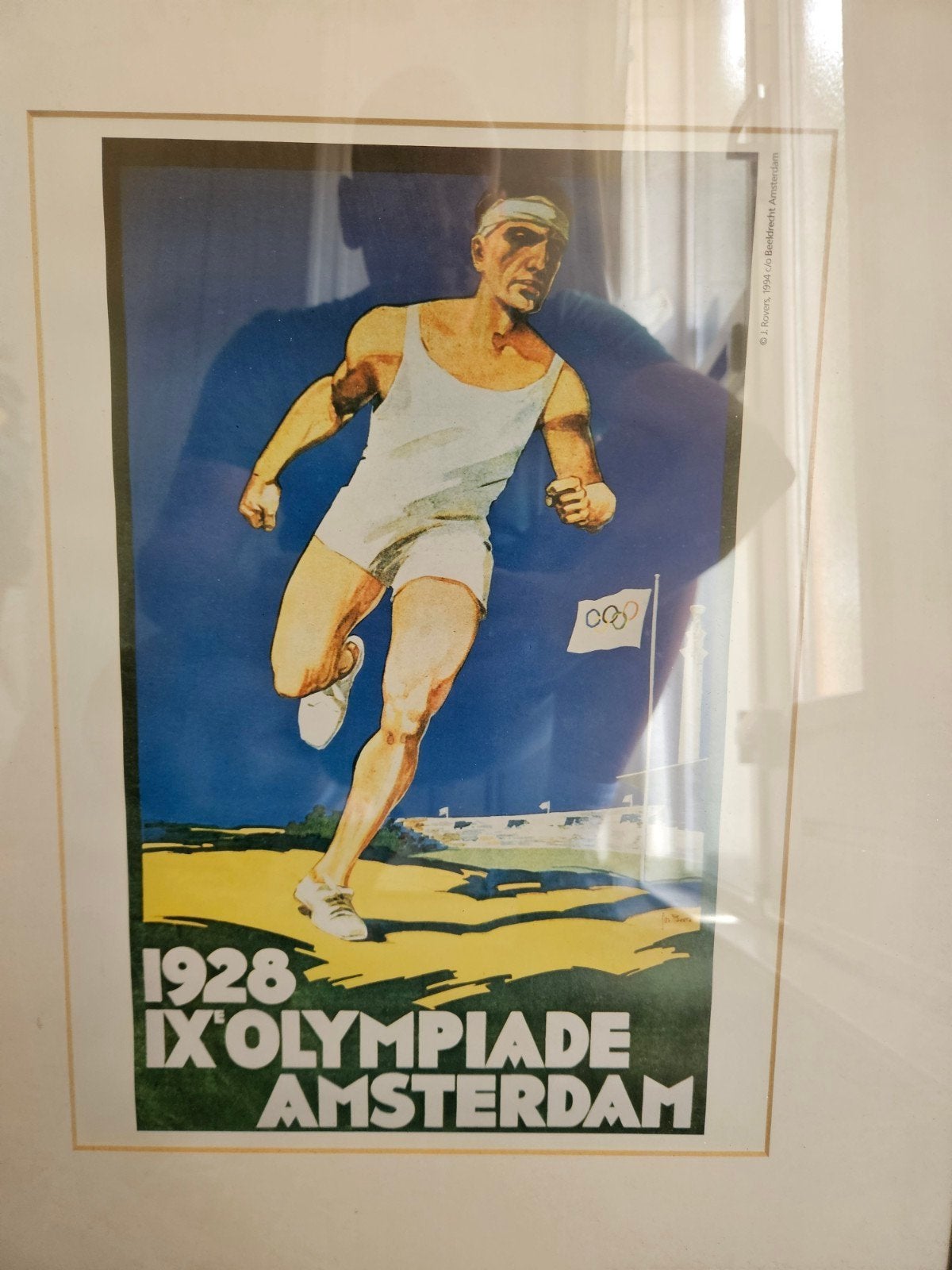 Olympische Spelen Amsterdam 1928 Poster, 50 – 75, Ophalen of Verzenden, Zo goed als nieuw, Foto of Poster
