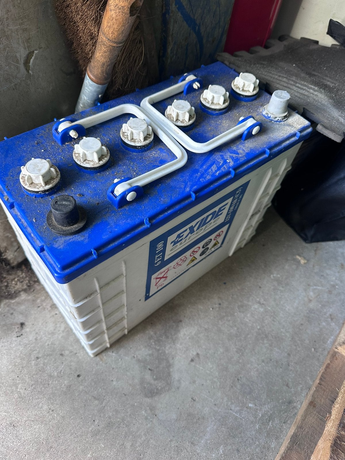 Accu 12v 100Ah, Ophalen, Gebruikt