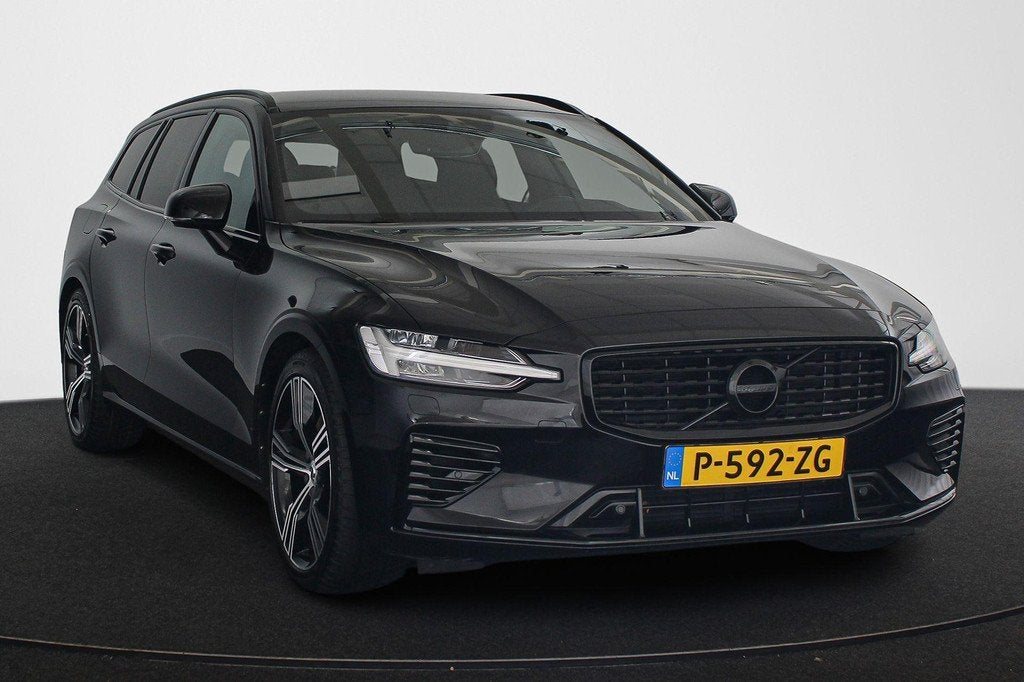 Volvo V60 2.0 T6 Recharge AWD R-Design Harman Kardon Stoel-S, Gebruikt, Euro 6, 4 cilinders, Leder en Stof