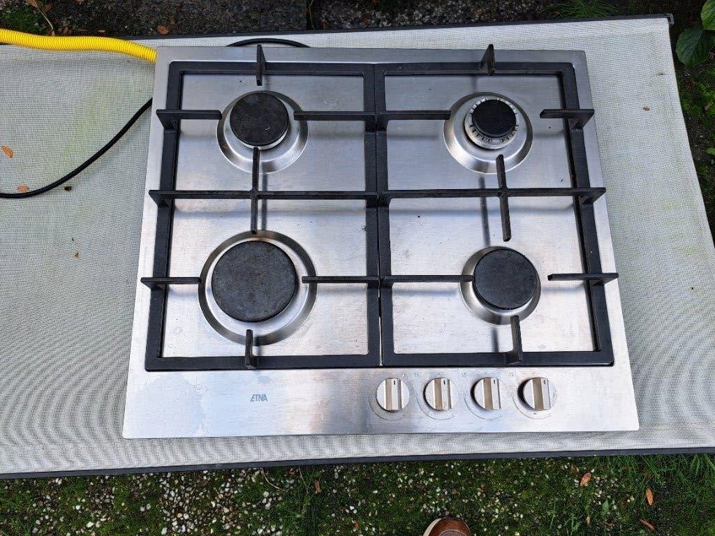 gas kookplaat Etna ca 58 x 50 cm inbouw als nieuw, Ophalen, 4 kookzones, Zo goed als nieuw, Inbouw