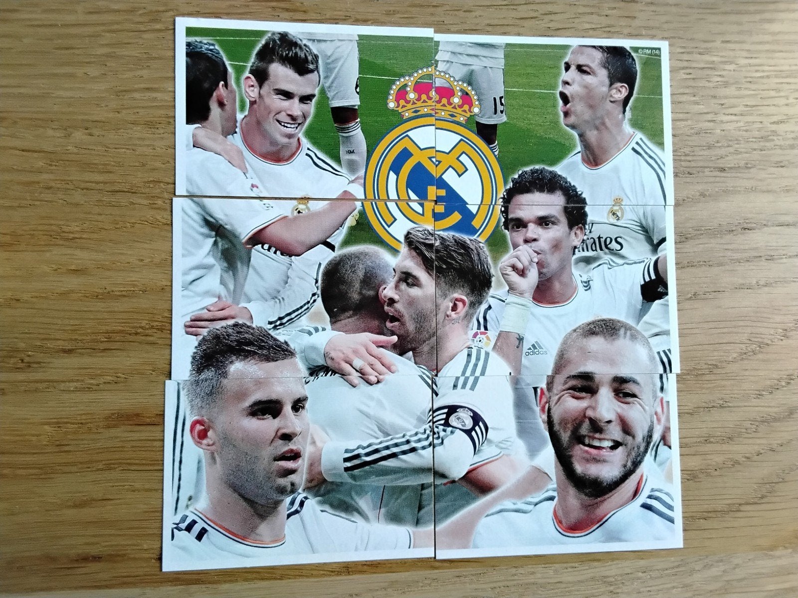 6 Panini Stickers Real Madrid 2013/14 - Sterspelers, Ophalen of Verzenden, Zo goed als nieuw, Buitenlandse clubs, Poster, Plaatje of Sticker