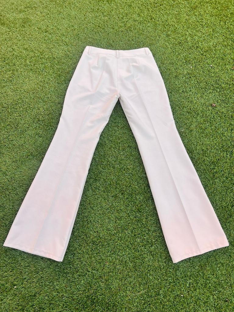 creme flared pantalon, Maat 38/40 (M), Wit, Ophalen of Verzenden, Zo goed als nieuw
